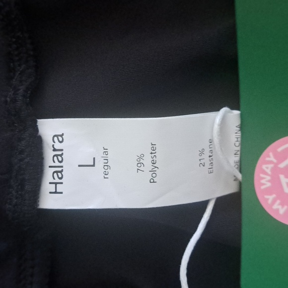 LARGE    HALARA WIDE LEG LACE HEM WORK PANTS - Picture 10 of 11